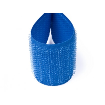Suchý zip 25 mm modrý, háčky 